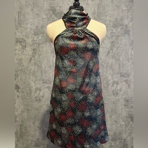 Johnny Martin silky halter dress with tie- back detail. Size M. Great condition